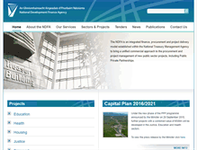 Tablet Screenshot of ndfa.ie